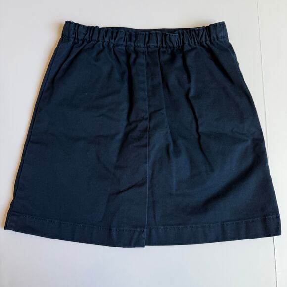 Lands End Girls Navy Chino Skort 6 - Picture 7 of 9